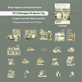Beau livre de jour paysage PET Stickers Lecture Petit Coin Série 6 Types Choisir 20
