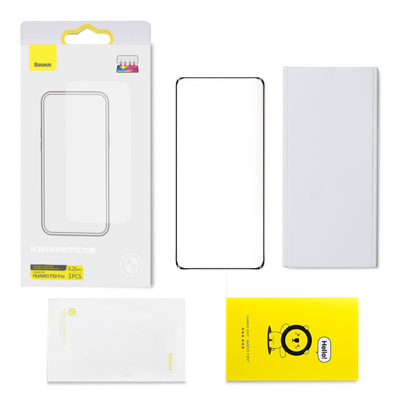 Film trempé plein écran courbé pour P50 Pro Single Pack noir