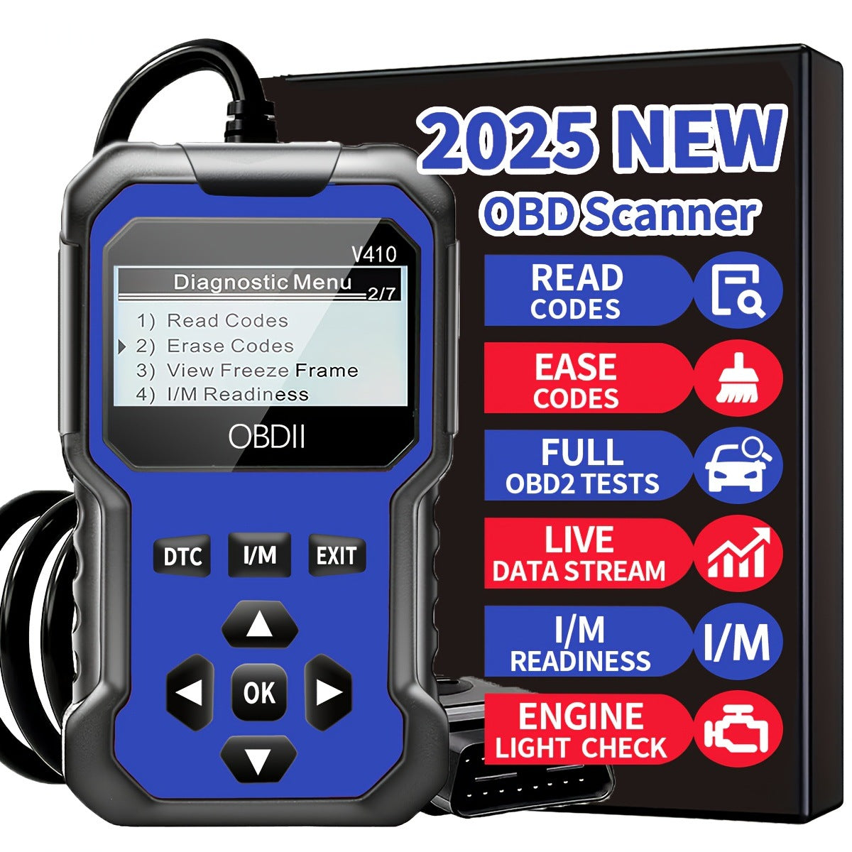 Scanner diagnostique moteur automobile