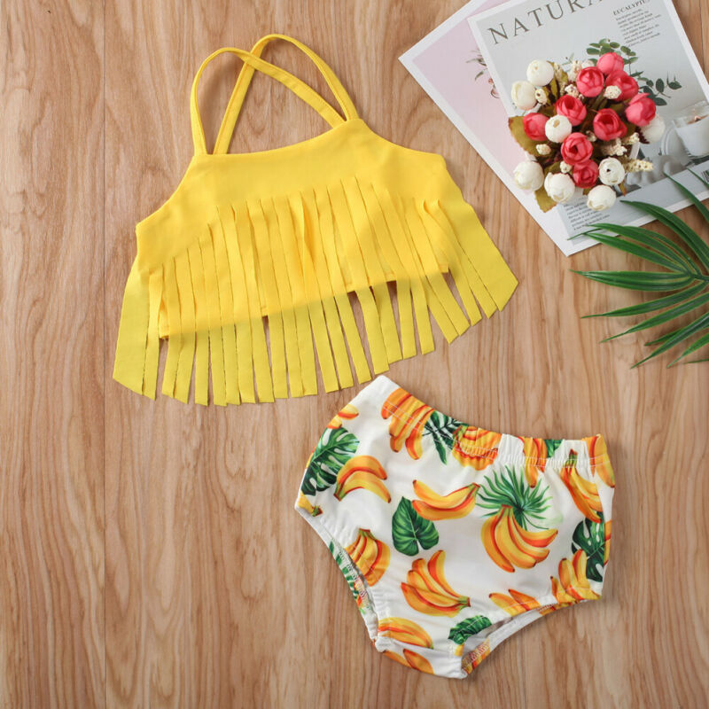Maillot de bain en tassel imprimé banane