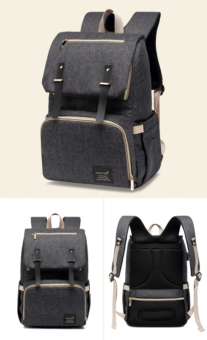 Lait Daddy Sac à Dossard Étanche Sac à Dos de maman Pack de grossesse USB Bouteille de recharge Heati