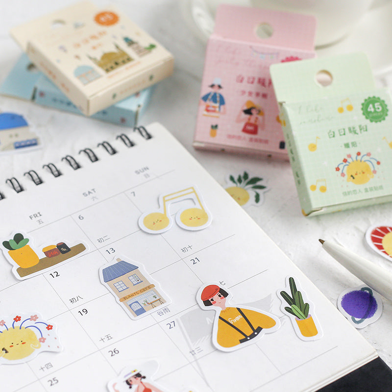 Stickers dessins animés mignons