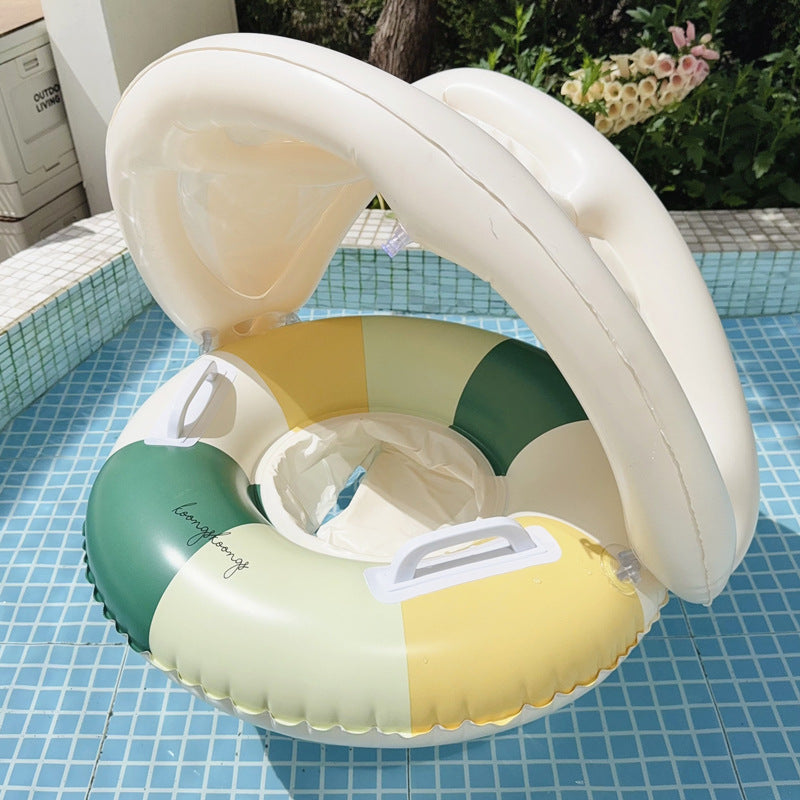Bateau de natation Sun Shade Pedestal Anneau rayé Équipement d'eau