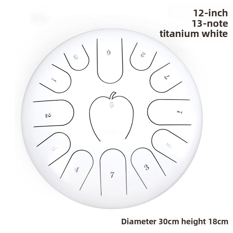 Tambour de langue en acier12 pouces13 Note Un style de pli