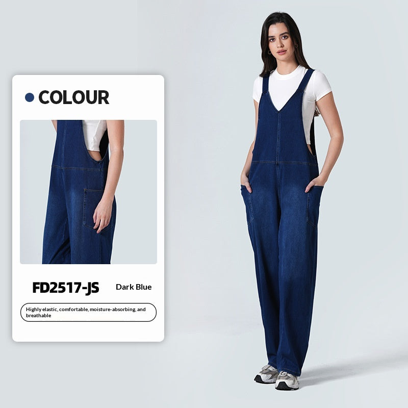 Maillot de saut en denim pour femmes