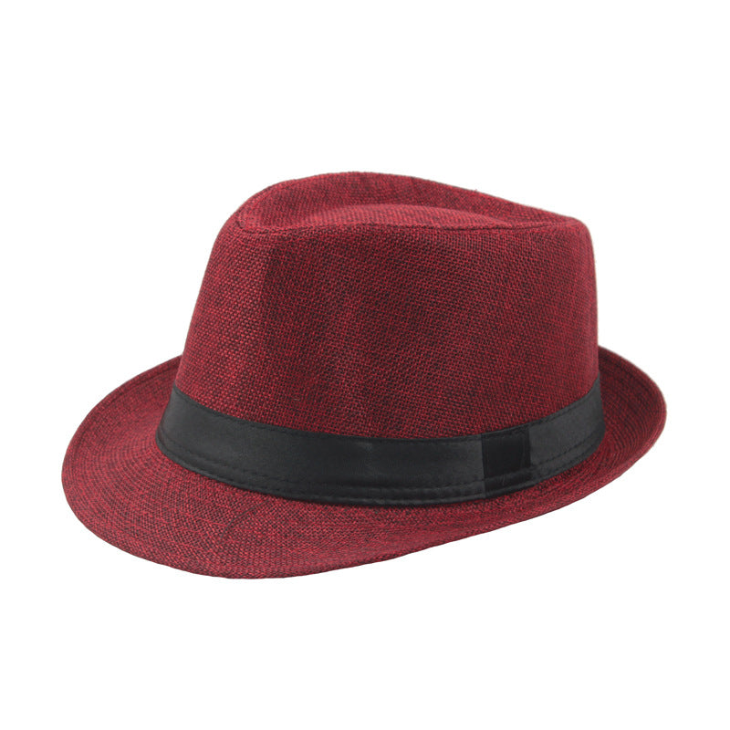 Mode Personnalité Lin Chapeau Top Hommes