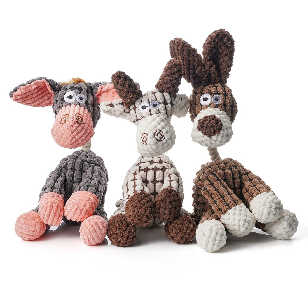 3 Pack de jouets de chien Squeaky