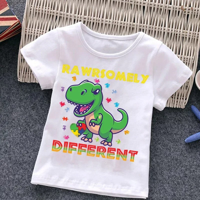 Garçons avec autisme T-shirt Puzzle Top