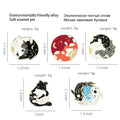 Faire place aux commérages Illustration Broch créatif Petit insigne animal