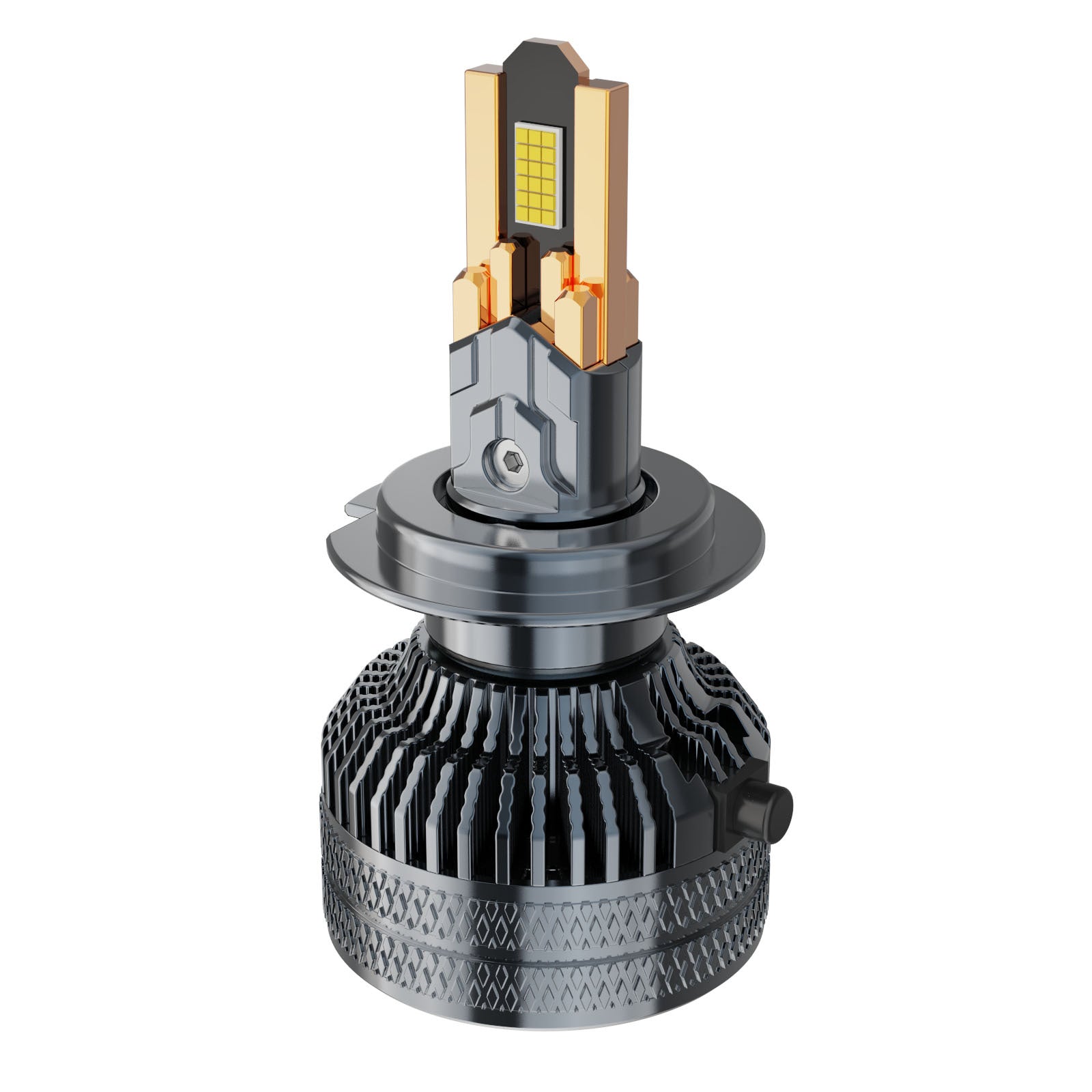 200W Super lumineux phare de voiture LED Ampoule 10 tubes en cuivre 36 puce haute focale H4 H7 LED automatique