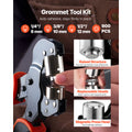 Trousse d'outils Grommet 1/4" 3/8" 1/2" 900 PCS Trousse d'outils pour oeillets Grommets