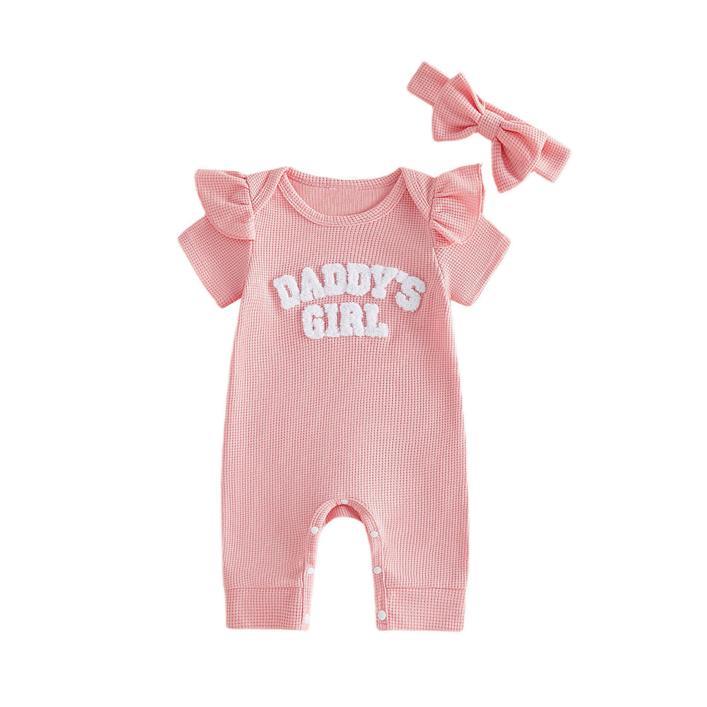 Bandeau à deux mailles pour bébé fille