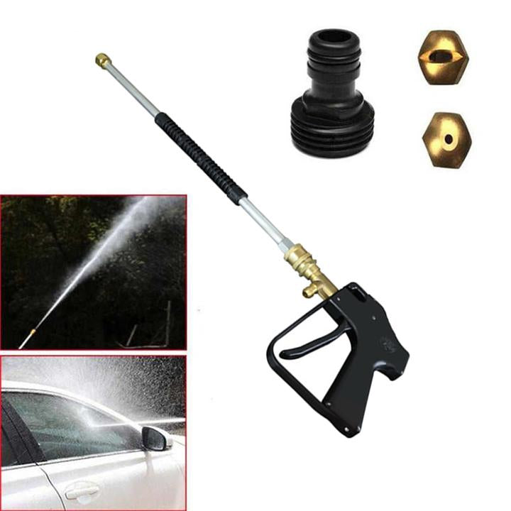 Pistolet à eau haute pression cuivre long pistolet à eau cuivre tête voiture lavage pompe à eau cuivre pagode