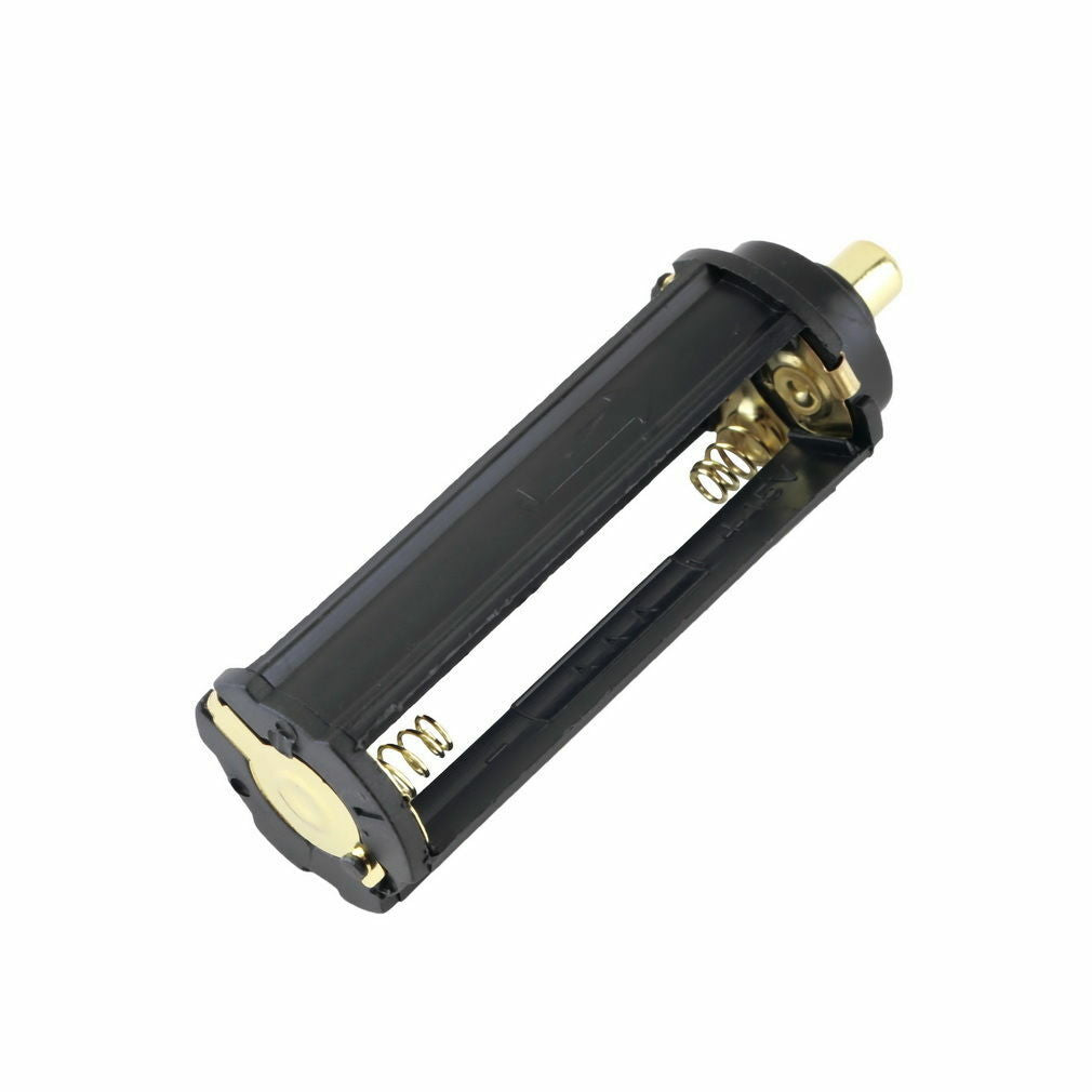 10pc 3 AAA Battery Holder Cylindrical Plastic Case for Round Circular Flashlight