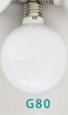 Milky White Glass LED Bulb Warm White Light Source