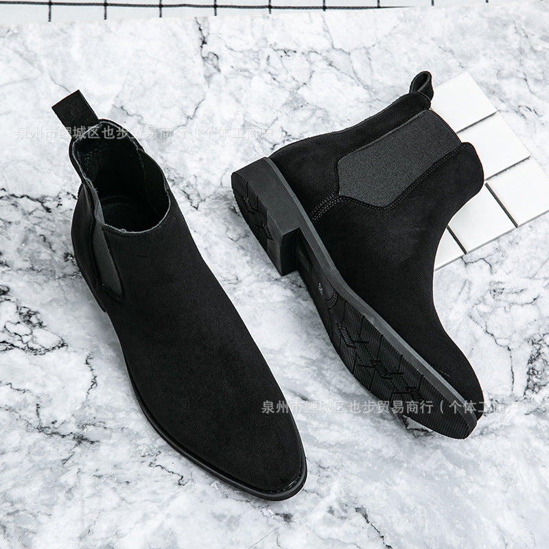Chaussures décontractées formelles de plus grande taille Chaussures en cuir haut de gamme Boo de cheville de style européen et américain