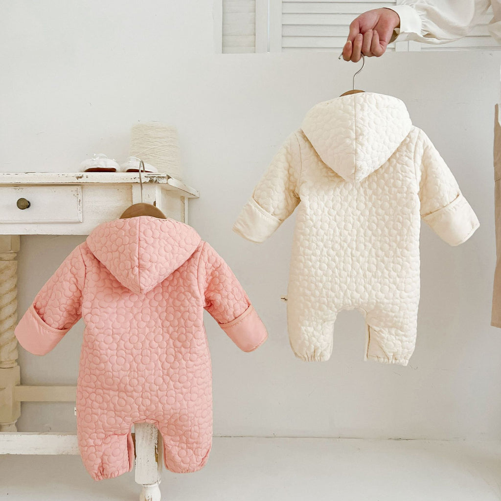 Bébé Automne et d'hiver Rompers chaud mâle et femelle bébé matelassé port extérieur