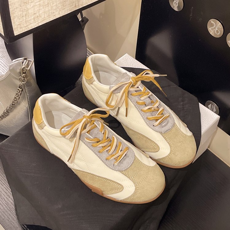 Femmes Retro Allemand Trainer Chaussures Été Arrivée Couleur Block Polyvalent Sport Casual Sneaker
