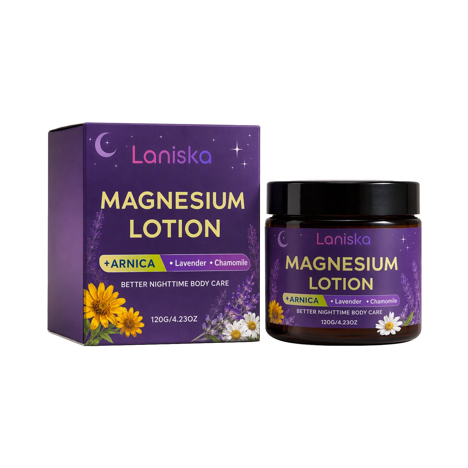 Hydratant et apaisant soin du corps Crème de magnésium de nuit