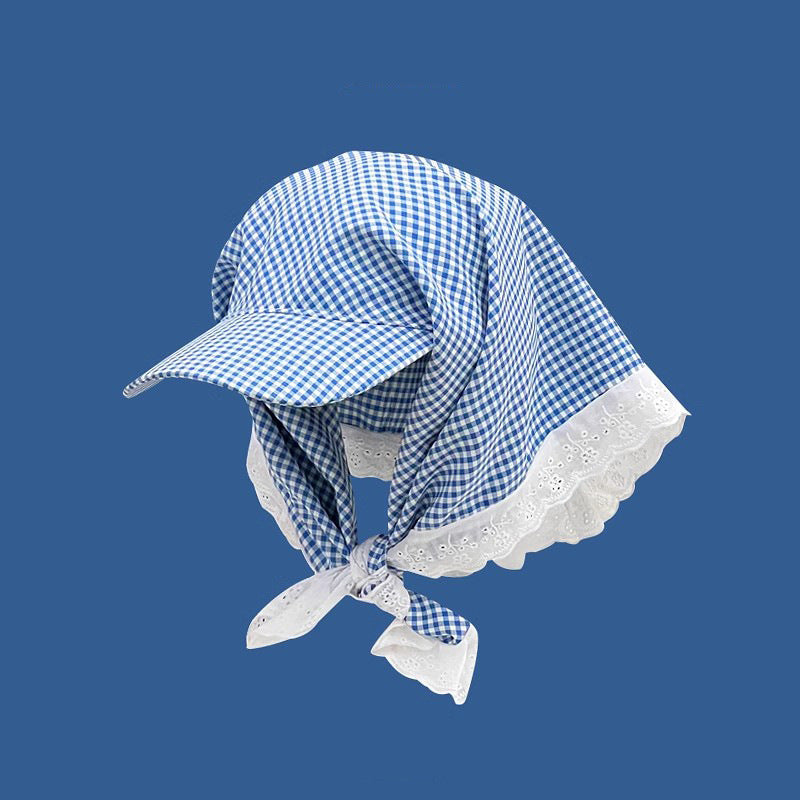 Tête en dentelle fraîche et chic de style japonais avec cravate pour femmes