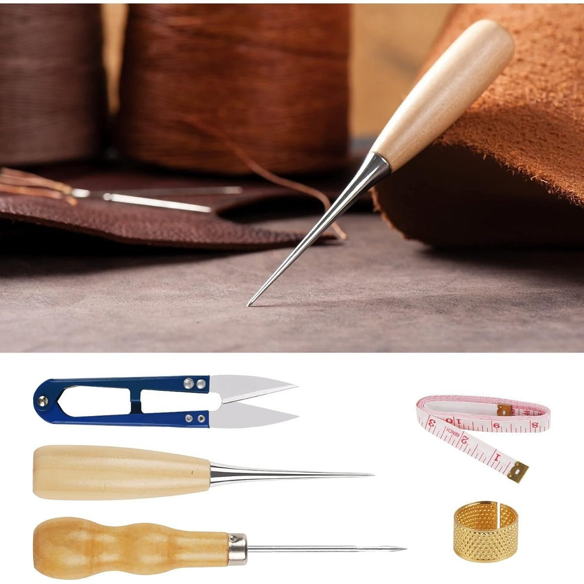 22 Pieces Leather Craft Tool Kit