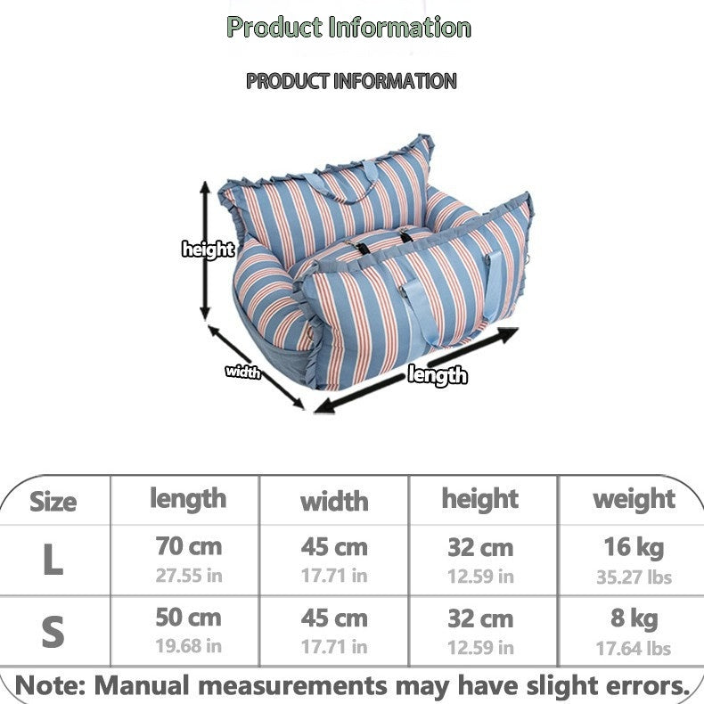 Siège portable portable pour voiture Pet Travel Bed Kennel