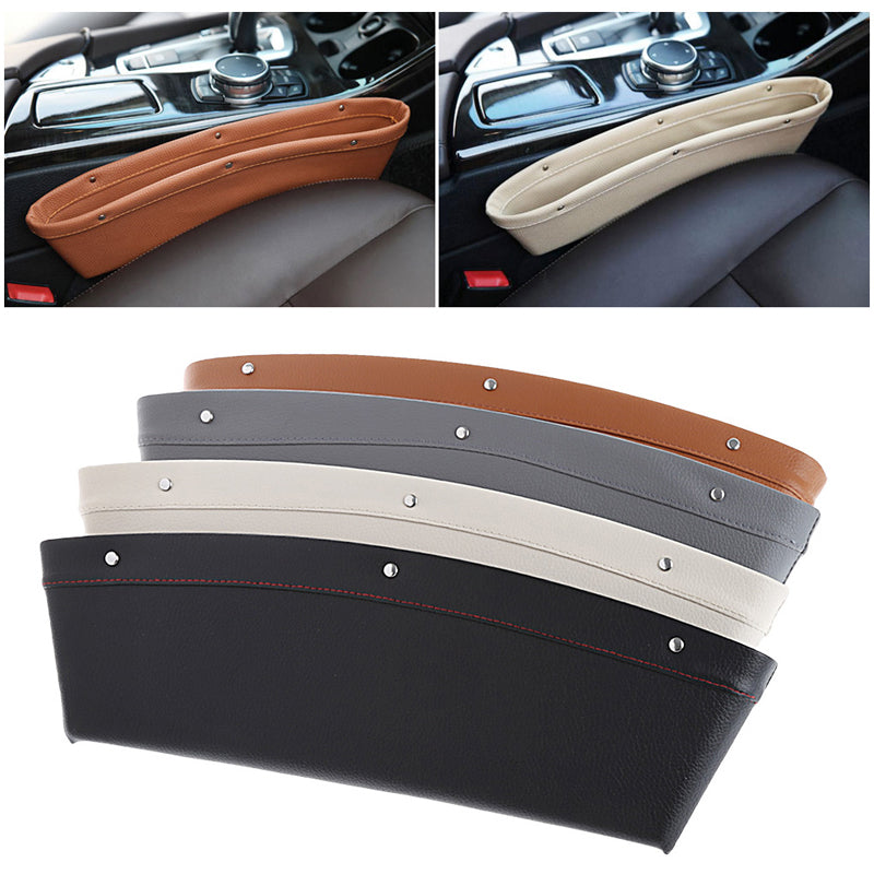 Auto Car Catch Catcher Box Caddy Seat Gap Slit Pocket Storage Holder Organisateur