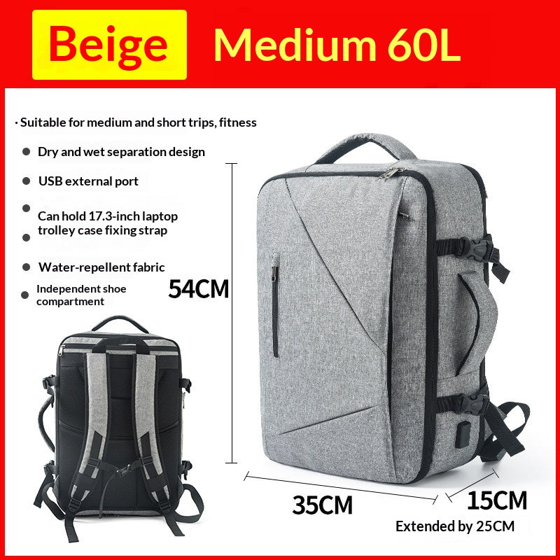Travel Man Sac à dos de voyage extra-grande capacité