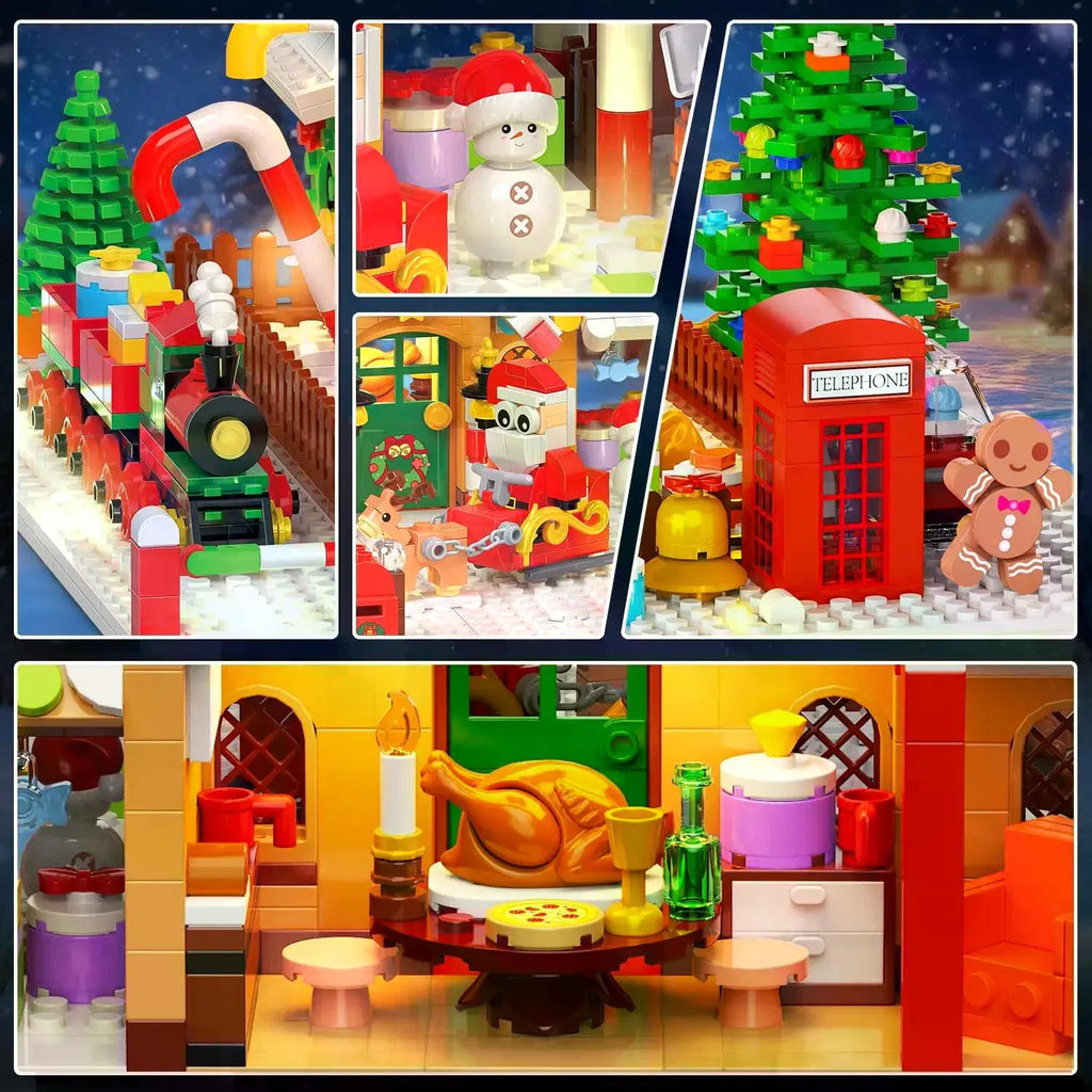 1642-Piece Mini Gingerbread House Calendrier de l'avent