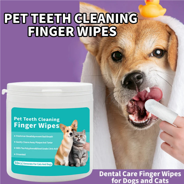 Produits jetables de nettoyage d'animaux de compagnie Wipes de nettoyage soin de l'oreille bouts de doigts suppression des mites d'oreille