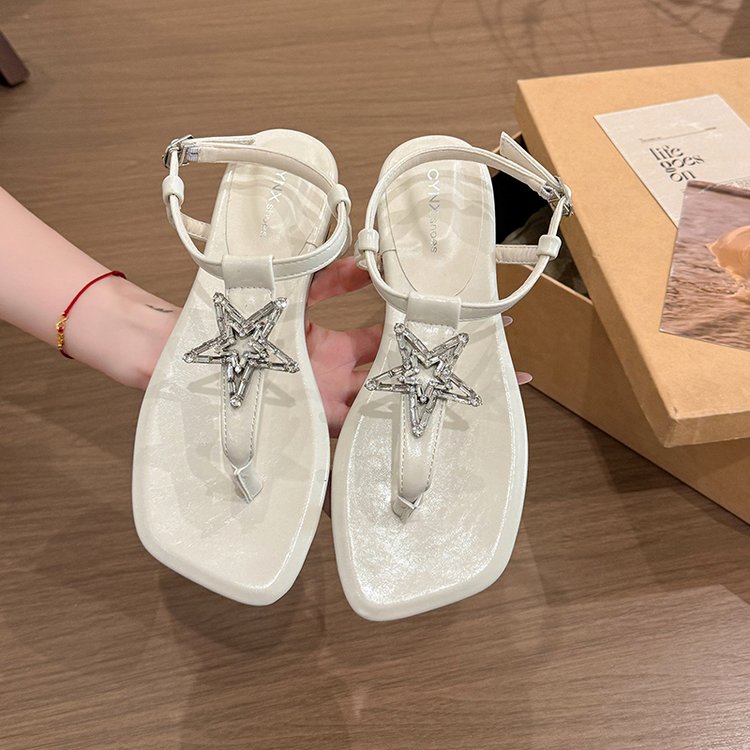 Sandales plates de luxe pour femmes