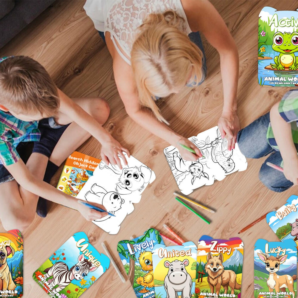 Ensemble de 15 livres de photos d'animaux présentant divers animaux