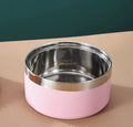 Sur mesure Double couche en acier inoxydable chien grande capacité animal alimentation et eau bol alimentaire
