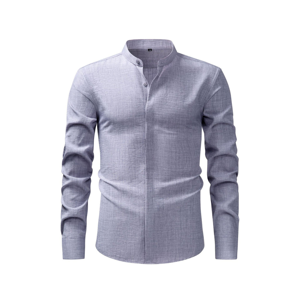 Jiana Linge d'imitation populaire chemise homme avec collier de stand