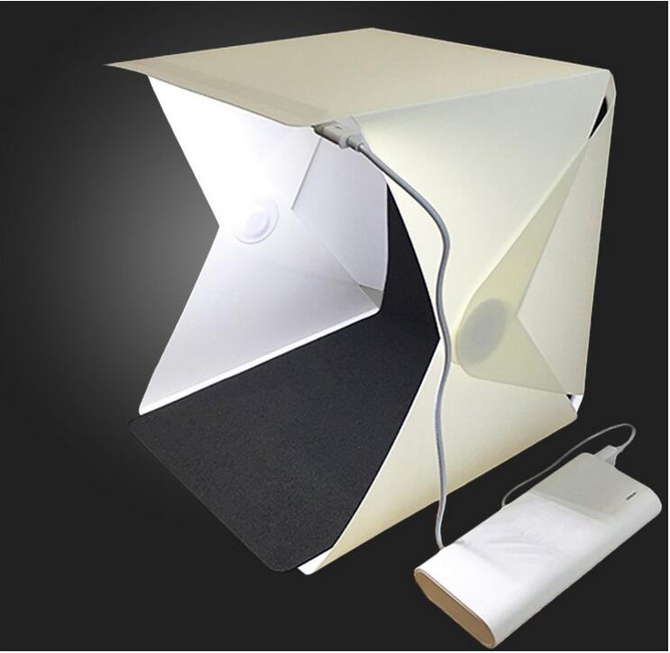 Mini LED pliant studio lumière douce photo lampe petite boîte photo portable