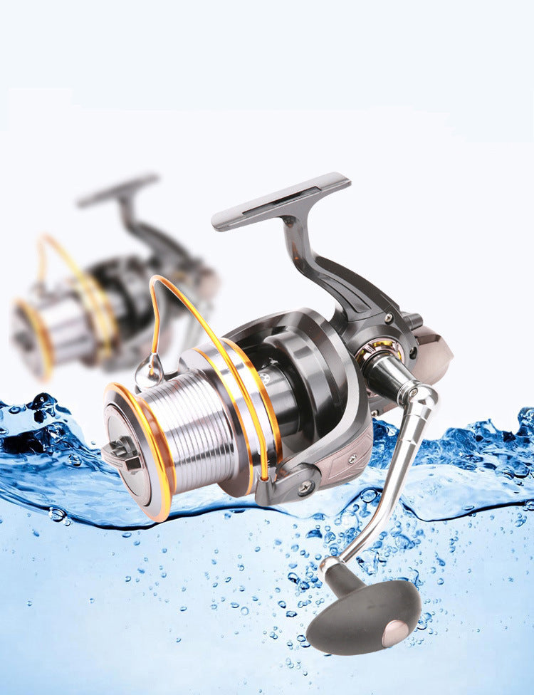 Roulette de pêche à longue distance de type 9000 roue tournante