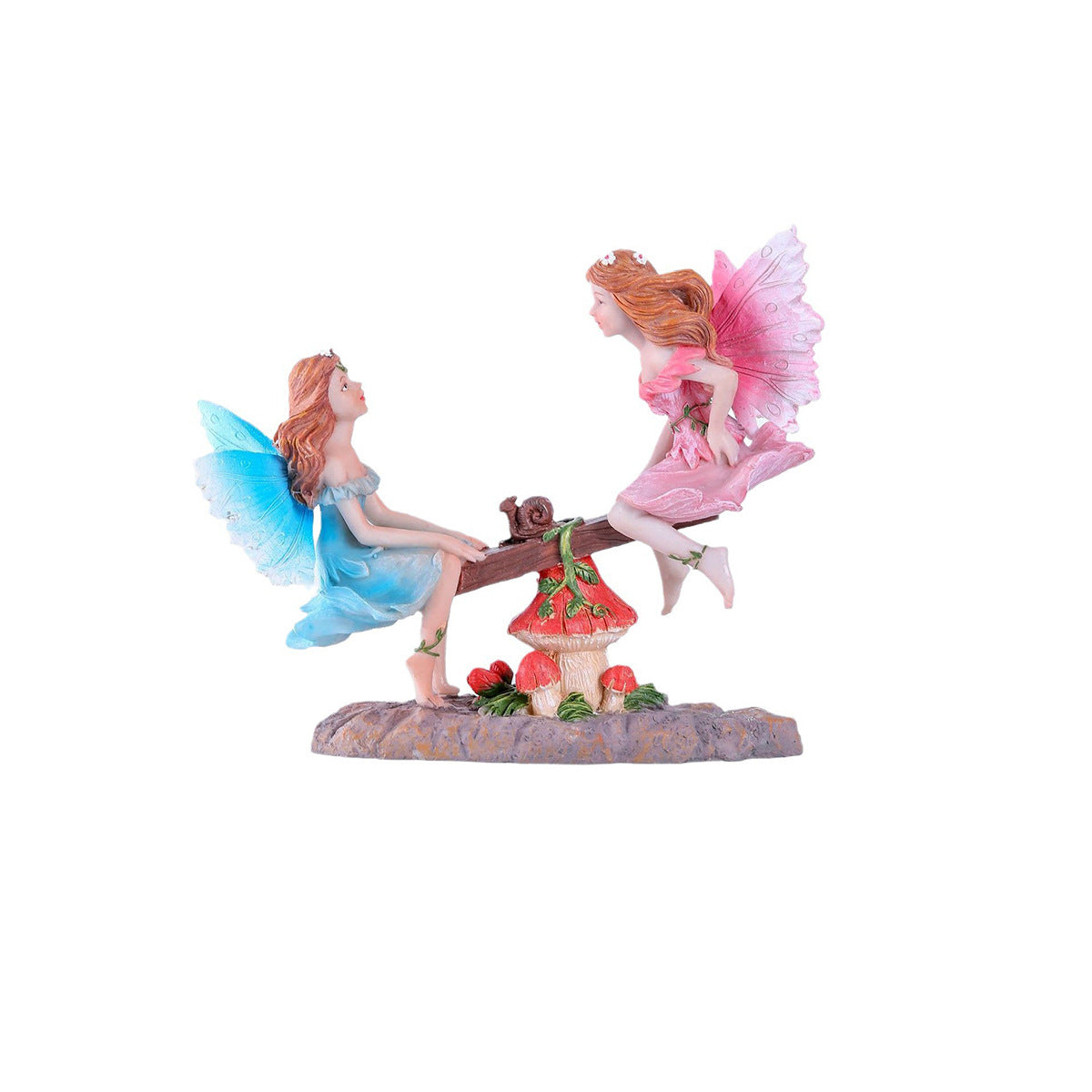 Jardin Fée Seesaw Resin Artisanat Ornement