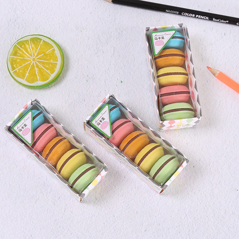 Étudiant créatif simple macaron gomme
