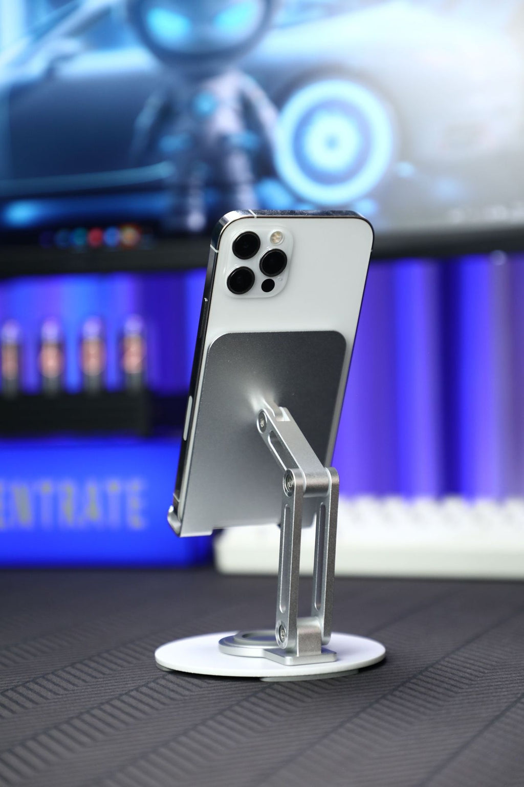 Compact et portable sur tablette mobile rotative à 360 degrés