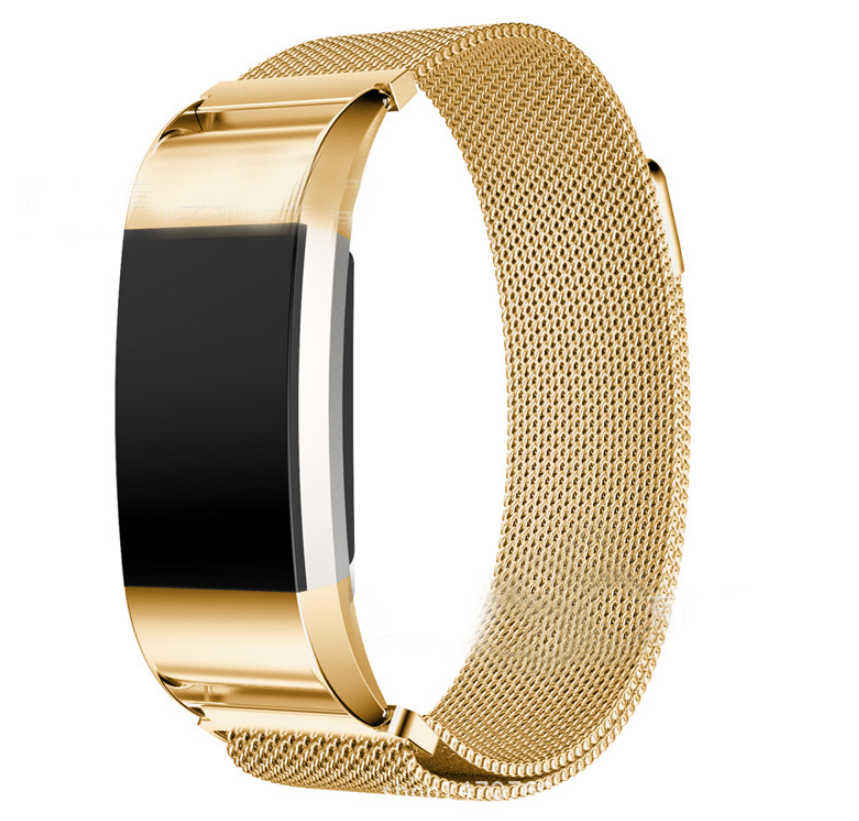 Milanese en acier inoxydable coloré Fitbit Charge 2