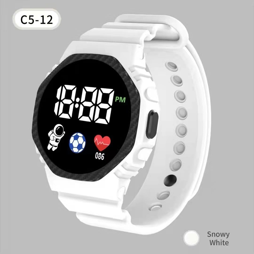 Montre électronique carrée Étudiante