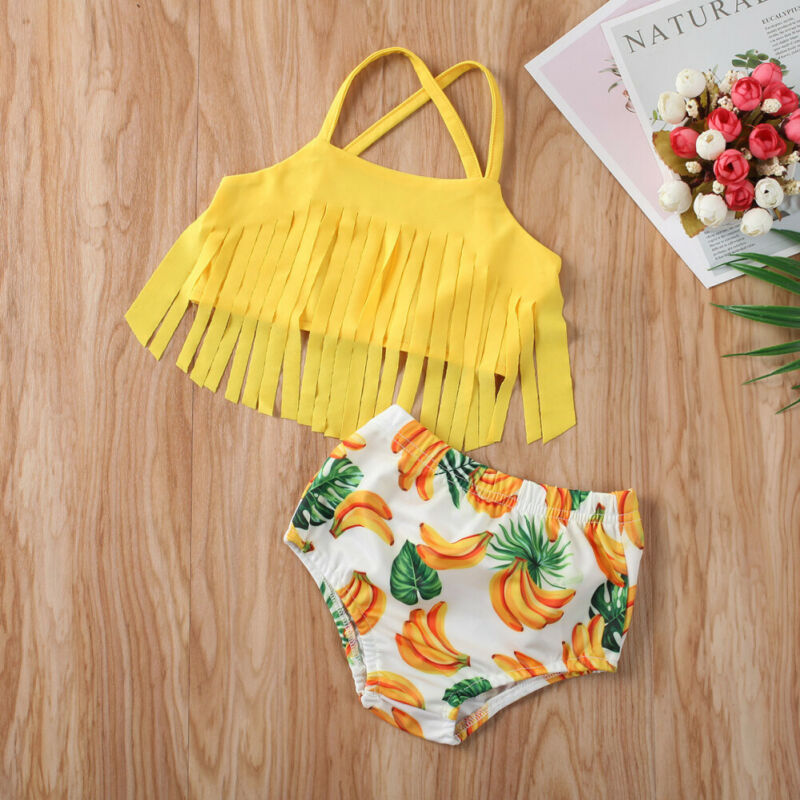 Maillot de bain en tassel imprimé banane