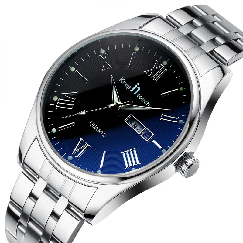 Montres étanches pour hommes ceinture en acier