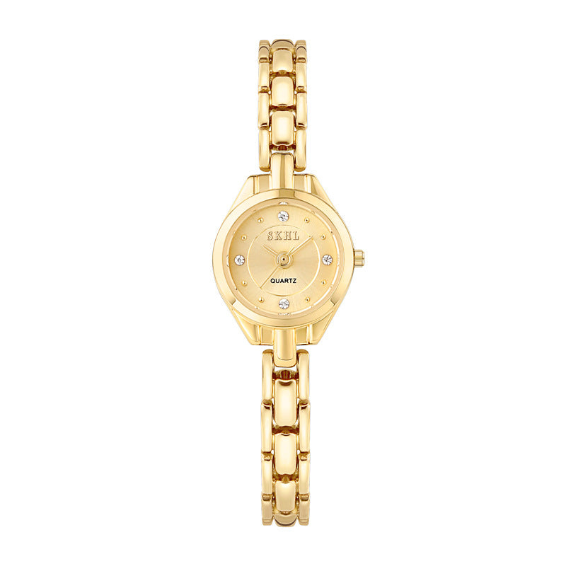Rétro style mi-siècle bracelet en or montre avec un Niche design-avant esthétique