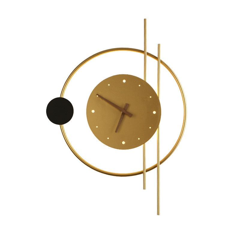 Lampe de mur de l'horloge simple vraie horloge