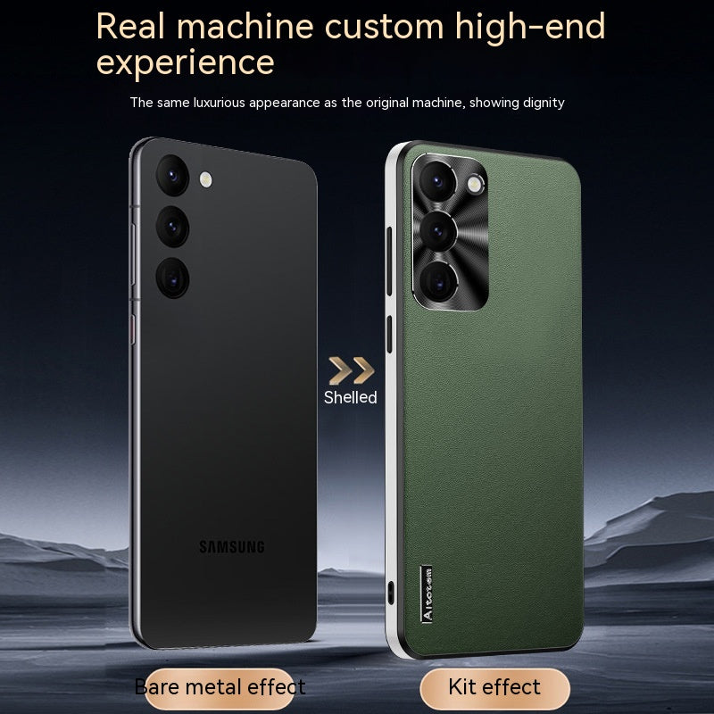 Coque téléphone S22Ultra Metal Lens S21U Frosted S21 Starlight Protective Cover