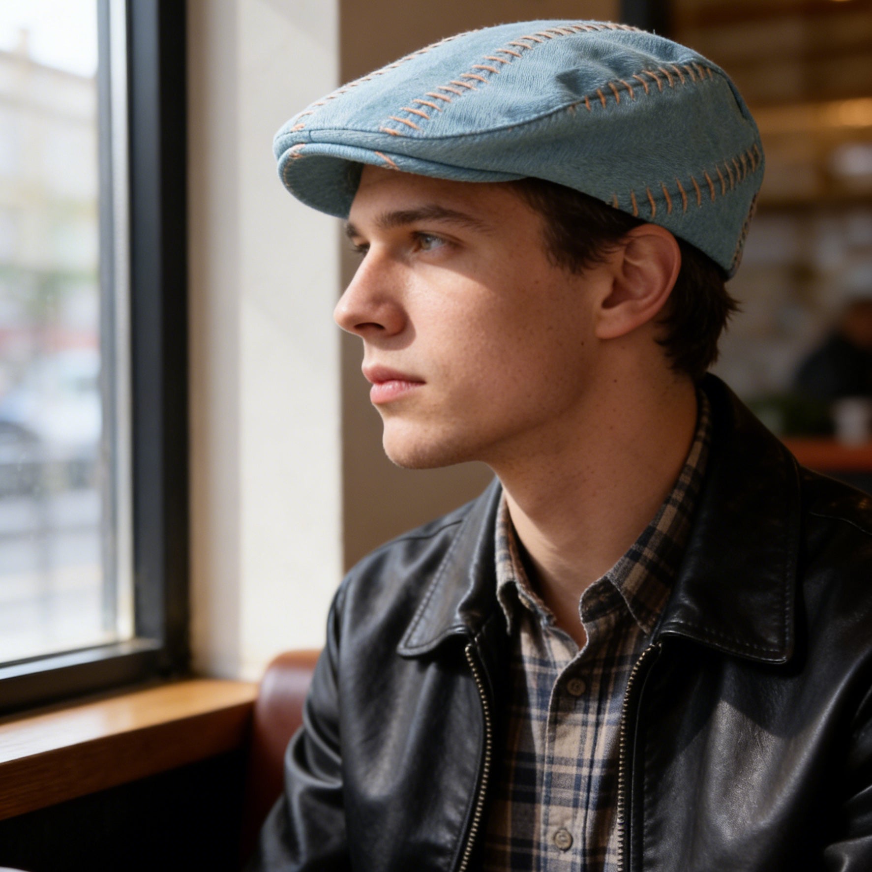 Chapeau avant Soft-top avec couture de couleur solide