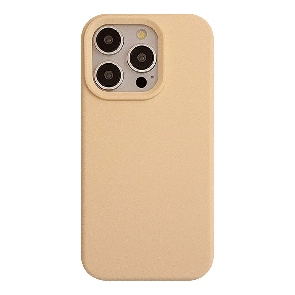 Pure couleur simple boîtier de téléphone en silicone avancé
