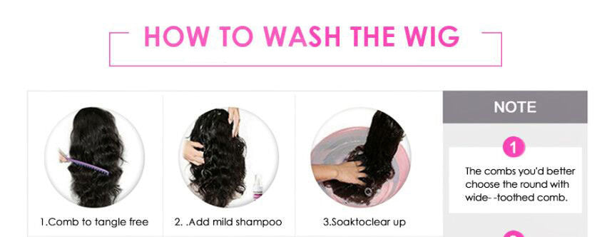 Brazilian Water Wave Headband Perruques de cheveux humains