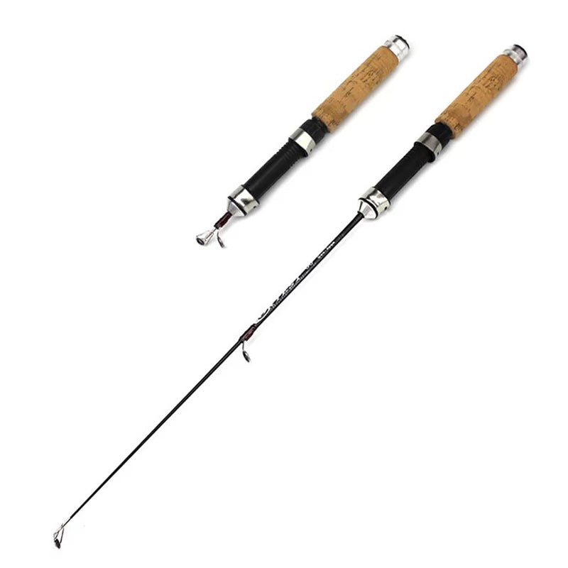 Barre de pêche portable rotative et en fonte à trois sections